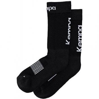 Kempa Logo Classic Calcetines, Sin género, Negro/Blanco, 36-40