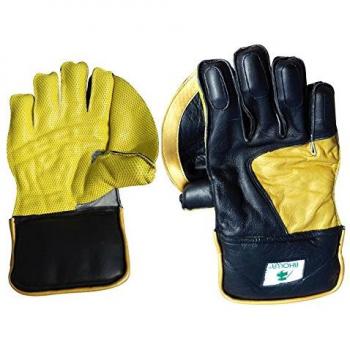 Cricket Wicket manteniendo guantes, piel auténtica, pulpo de goma Palm, Test estándar