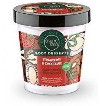Organic Shop Strawberry & Chocolate Moisturising Body Mousse 450ml
