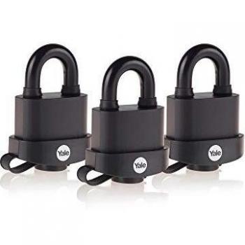 YALE Candado Intemperie 51 mm Pk 3