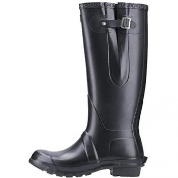 Cotswold Windsor Tall Rubber Wellington Boots - Black - Size 9 (UK)