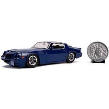 Stranger Things Coche Chevy Camaro Metal 1979 Z28 con Moneda 1:24