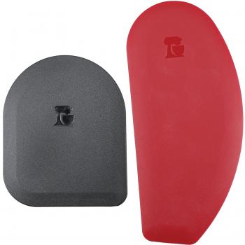 Juego de 2 Espátulas de Silicona para Ollas y Boles KitchenAid, Rojo y Negro