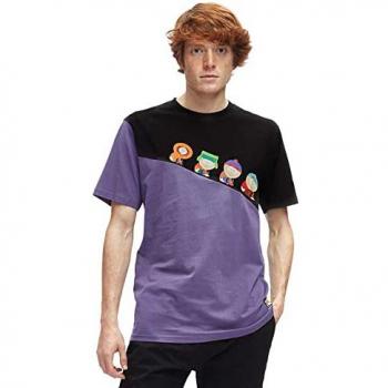 Camiseta de Manga Corta Hydroponic South Park 22506-01 Downhill Negra/Violeta Azul