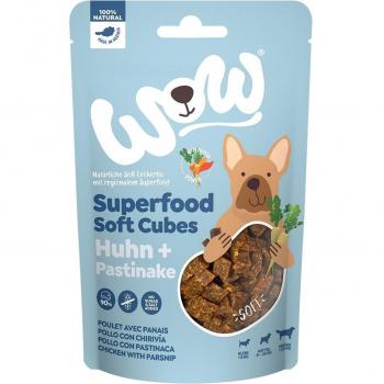 Wow Superfood Snack para Perros - Cubitos de Pollo con Chirivía 150 g