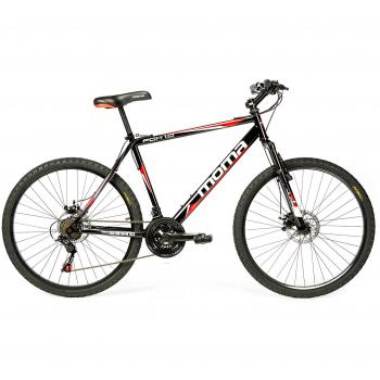 Moma - Bicicleta Montaña Mountainbike 26 BTT SHIMANO, doble disco y suspensión