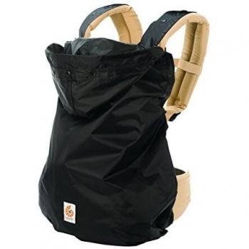 Ergobaby Cobertor de Lluvia, Protección contra la Lluvia para Mochilas Portabebés, Negro