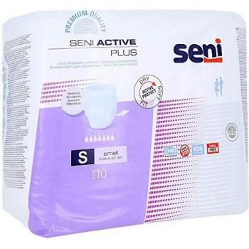 Pantalones Absorbentes Seni Active Plus Talla S - Paquete de 10 Unidades, para Incontinencia, Cintura 55-85 cm, Capacidad de 1900 ml