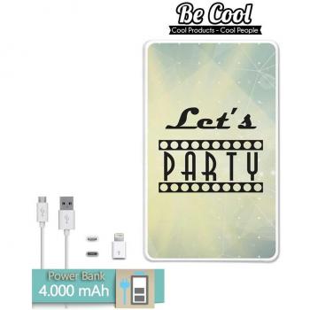 Becool® - Batería Externa Power Bank 4000 mah + Gratis 1 cable USB-MicroUsb