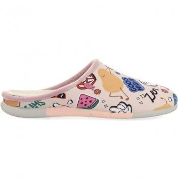 Zapatillas de casa abiertas de mujer Hot Potatoes Mettevoll-70158