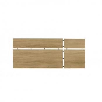Cabecero de cama Serie Nórdica 2152 Topkit de 152 cm en color Roble Blanco