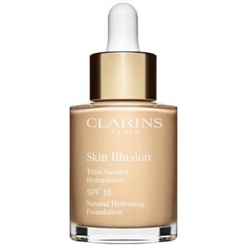 Clarins Skin Illusion Natural Hydrating Foundation SPF 15 - 30ml - Shade 101 Linen