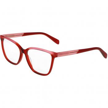 United Colors of Benetton 1110 200 Armazones para Mujer Rojas con Lentes Recetados de 55 mm