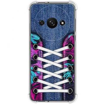 Funda Antigolpes de Silicona para Xiaomi Redmi A3 con diseño Zapatillas 06