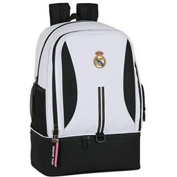 safta Bandolera con Bolsillo Exterior de Real Madrid 1ª Equipación 20/21, blanco/negro