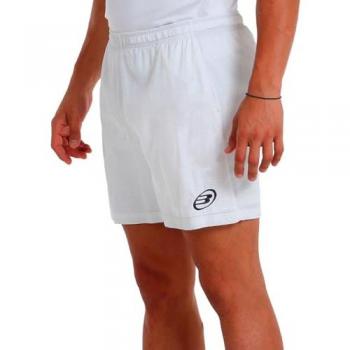 Short Bullpadel Yente 23I Blanco con tecnología de secado rápido y ajuste cómodo