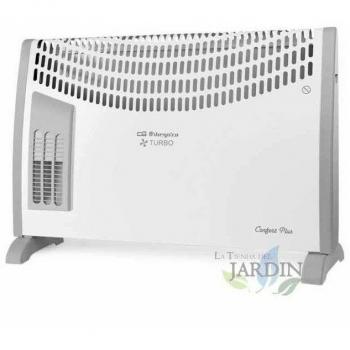 Radiador Convector Eléctrico Orbegozo Turbo 2000W con Termostato y Bajo Consumo