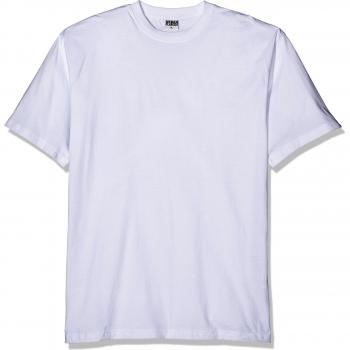 Urban Classics Tall T-shirt, White - Characteristics: Basic tall design, classic fit, short sleeves, round neck, made from high-quality cotton fabric for comfort and durability