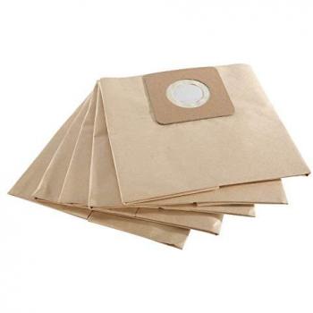 Bolsa de Aspiradora Industrial AREBOS 1800W - Pack de 5 Unidades, Doble Capa, Dimensiones 41,5 x 43 cm