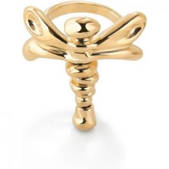 UNOde50 18k Gold Plated Dragonfly Ring - Size 21 - Women's Metal Alloy Jewelry