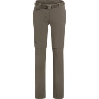 Maier Sports Nata 2 Women's Zip-Off Outdoor Pants with 3 Pockets, Regular Fit in Brown