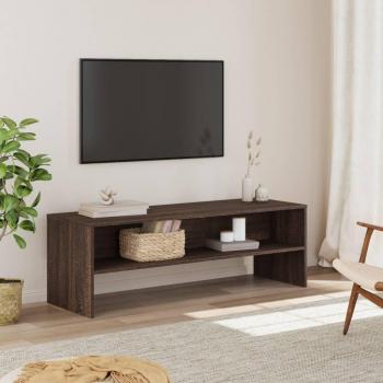 Mueble para TV de madera de ingeniería marrón roble 120x40x40 cm, fabricado en madera multicapa