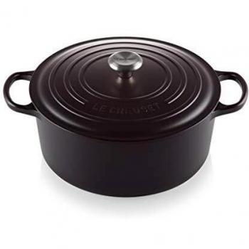 Le Creuset Cocotte Evolution de Hierro Fundido con Tapa, Ø 30 cm, Redonda, Todas Las Fuentes de Calor Incl. inducción, 8,4 l, Negro Mate