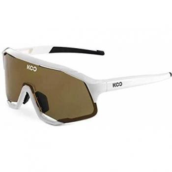 KOO Demos White Sports Sunglasses with Brown Zeiss Lenses