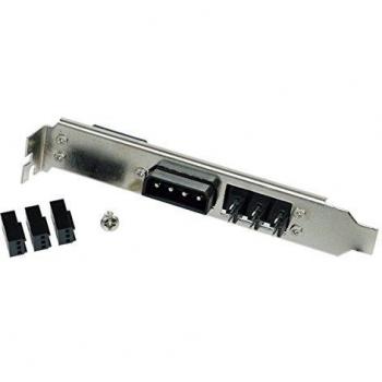 Phobya PCI Slot Bracket with 4Pin Molex & 3x 3Pin Fan Connector