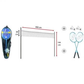 Conjunto de bádminton para 2 jugadores con palos y red