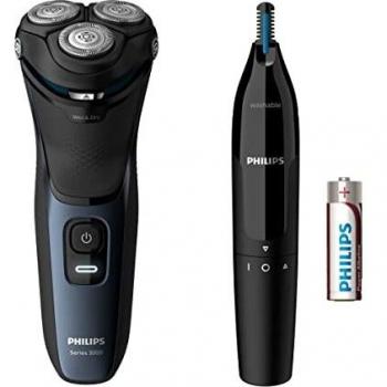Philips S3134/57 - Akku-maquinilla de Afeitar Negro Incl. Nasen- y Ohrhaartri
