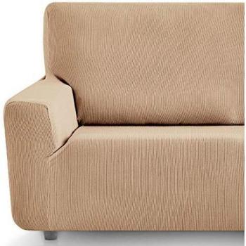 Eiffel Textile Funda Sofa Elastica Protector Adaptable Rústica Sofá, Teja, 4 Plazas