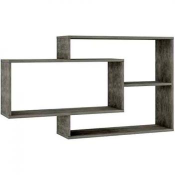 vidaXL Wall Shelf Concrete Grey 104x20x58.5 cm Engineered Wood