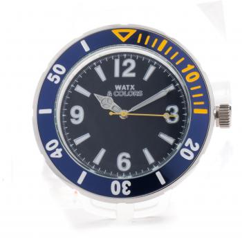 Reloj analógico de cuarzo Watx Unisex con correa de plástico modelo S0304937, diámetro de 44mm