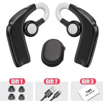 Auriculares TWS Bluetooth Inalámbricos con Micrófono y 88 Horas de Autonomía para Música y Deportes