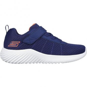 Skechers Boys Bounder - Baronik Athletic Sneakers, Size: UK 12c, Colour: Navy
