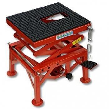 Plataforma Elevadora Hidráulica para Motocicletas y ATV - Capacidad 135kg, Altura Ajustable 35-90 cm, Antideslizante