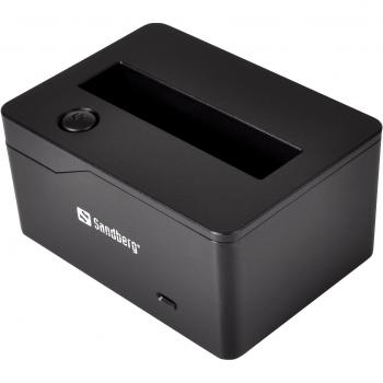 Sandberg 133-83 - Estación de Acoplamiento USB 3.0 SATA 2.5'', Negro