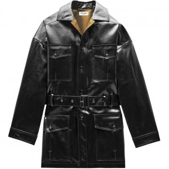 Saint Laurent Women's Black Saharienne Light Jacket Size S