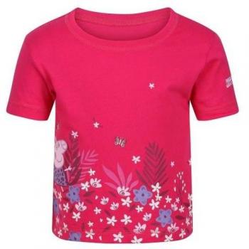 Camiseta de Peppa Pig Flor de Manga Corta para Niños/Niñas
