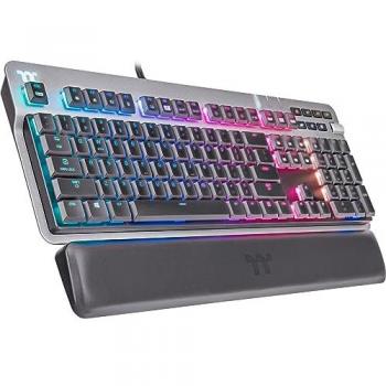 Teclado Gaming Thermaltake Argent K6 RGB USB QWERTZ Alemán Titanio
