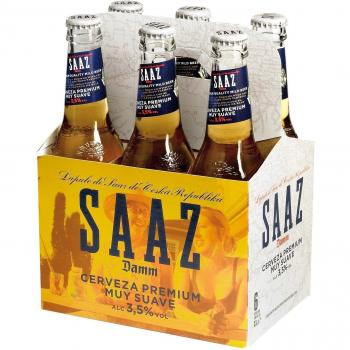 Saaz Cerveza Premium - Pack de 6 Botellas de 330 ml cada una - Total: 1980 ml