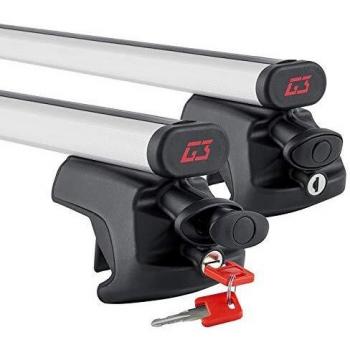 G3 60045 Rapid Fixing Universal Railing Roof Bars in Aluminium, A Pair