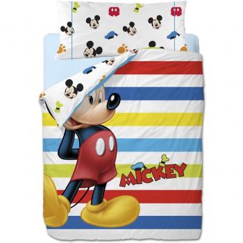 Disney Mickey Colors - Funda nórdica de 3 piezas para cama de 90 cm