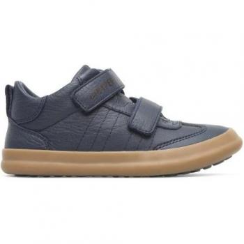CAMPER Pursuit - Boots for Girls - Blue, size 35, Smooth leather/Cotton fabric
