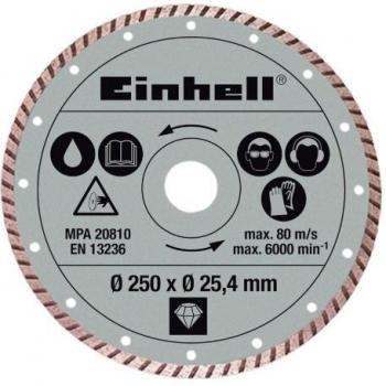 Einhell Trennscheibe, 4 mm, Disco Diamante Turbo 250x25,4x2,2mm, 250 x 25,4 x 2,2 mm