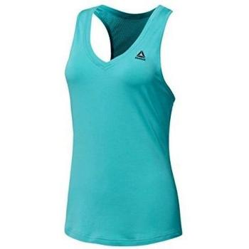 Reebok Wor Mesh Camiseta sin Mangas, Mujer, Azul