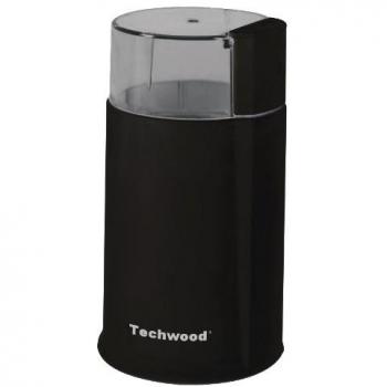 Molinillo de café eléctrico Techwood TMC-886 - 160W - Lamas de acero inoxidable - Color negro - Capacidad 50 g - Garantía 2 años