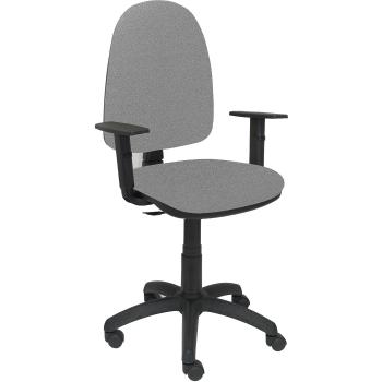 Piqueras y Crespo Silla AYNA Bali Gris Claro Brazos Regulables Oficina, Tela, 115x46x40 cm