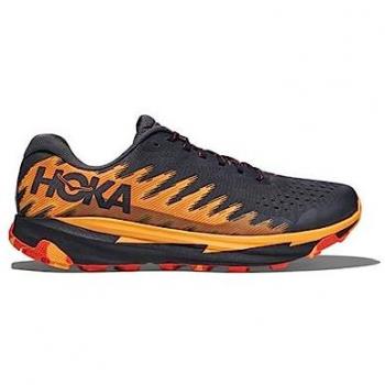 Hoka Torrent 3 Zapatillas de trail running para hombre color negro, naranja y rojo, talla 44(2/3)